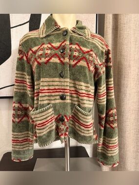 Vintage Barn Fly Button-Up Sweater Size Small
